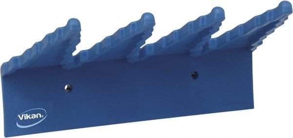 Vikan - 22 Lb, 6-1/2" Wide, 2-1/2" High, Polypropylene, Wall Bracket - 9-1/2" Long, 3 Holders - Industrial Tool & Supply