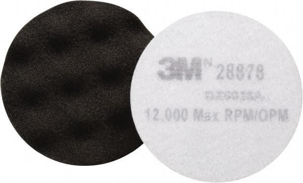 3M - 5-1/4" Diam Foam Buffing & Backing Pad - Hook & Loop Attachment - Industrial Tool & Supply