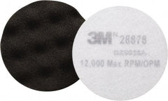 3M - 3-3/4" Diam Foam Buffing & Backing Pad - Hook & Loop Attachment - Industrial Tool & Supply