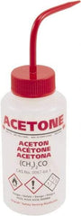 Dynalon Labware - 500 mL Safety Wash Bottle - Polyethylene, Translucent, 6-1/2" High x 3" Diam, 50mm Cap - Industrial Tool & Supply