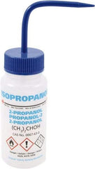 Dynalon Labware - 250 mL Safety Wash Bottle - Polyethylene, Translucent, 5.7" High x 2.4" Diam, 50mm Cap - Industrial Tool & Supply