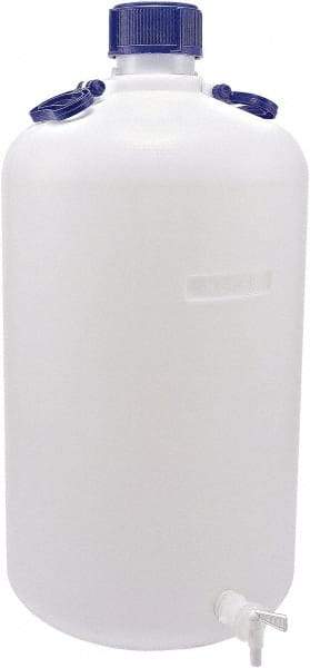 Dynalon Labware - 50,000 mL Carboy - Polyethylene, Translucent, 14.4" High x 13.8" Diam - Industrial Tool & Supply