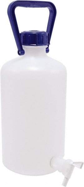Dynalon Labware - 5,000 mL Carboy - Polyethylene, Translucent, 6.4" High x 6.7" Diam - Industrial Tool & Supply