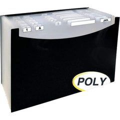 SMEAD - 15 x 9-1/4", Legal, Black, Expansion Folders - Assorted Tab Cut Location - Industrial Tool & Supply