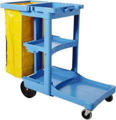 Rubbermaid - Plastic Janitor Cart - 21-3/4" Width - Industrial Tool & Supply