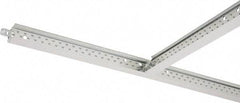 Armstrong World - 144" Long x 15/16" Wide, Hot-Dipped Galvanized Steel Main Beam - ASTM C636 Specification, White - Industrial Tool & Supply