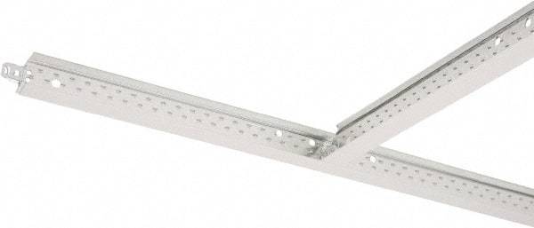 Armstrong World - 24" Long x 15/16" Wide, Hot-Dipped Galvanized Steel Cross Tee - ASTM C636 Specification, White - Industrial Tool & Supply