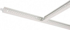 Armstrong World - 24" Long x 15/16" Wide, Hot-Dipped Galvanized Steel Cross Tee - ASTM C636 Specification, White - Industrial Tool & Supply
