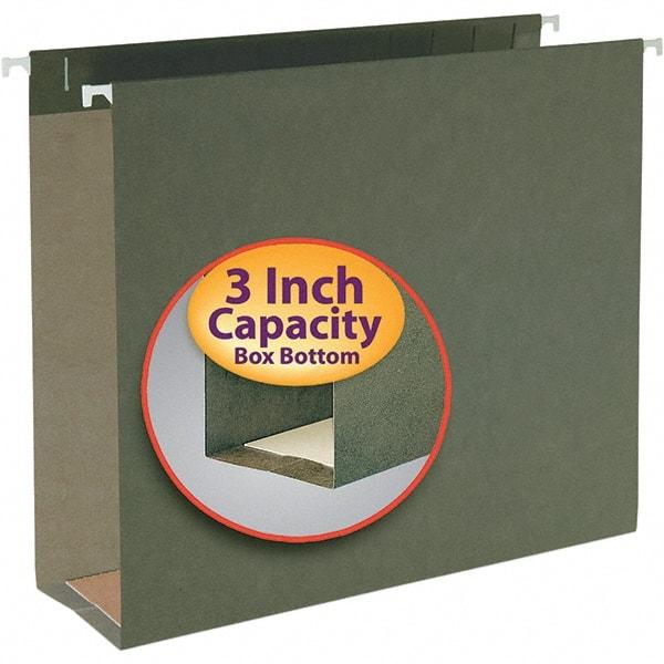 SMEAD - 12-1/4 x 9-1/2", Letter Size, Standard Green, Hanging File Folder - 11 Point Stock - Industrial Tool & Supply