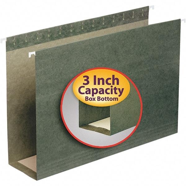 SMEAD - 9-1/2 x 14-1/2", Legal, Standard Green, Hanging File Folder - 11 Point Stock - Industrial Tool & Supply