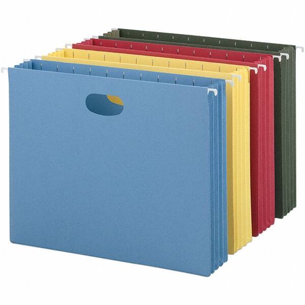SMEAD - 12-1/4 x 9-1/2", Letter Size, Assorted Colors, Hanging File Folder - 11 Point Stock - Industrial Tool & Supply