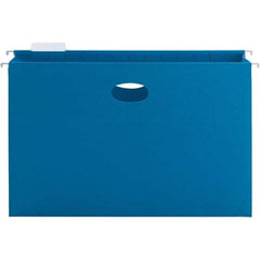 SMEAD - 9-1/2 x 14-1/2", Legal, Sky Blue, Hanging File Folder - 11 Point Stock, 1/5 Tab Cut Location - Industrial Tool & Supply