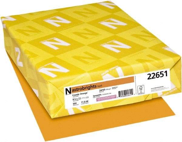 Neenah Paper - Cosmic Orange Colored Copy Paper - Use with Laser Printers, Inkjet Printers, Copiers - Industrial Tool & Supply