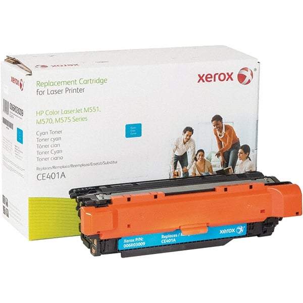 Xerox - Cyan Toner Cartridge - Use with HP Color LaserJet Enterprise 500 MFP, M551, M575, M570 - Industrial Tool & Supply