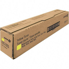 Xerox - Yellow Toner Cartridge - Use with Xerox WorkCentre 7525, 7535, 7530, 7545, 7556 - Industrial Tool & Supply