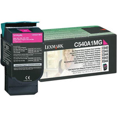 Lexmark - Magenta Toner Cartridge - Use with Lexmark C540n, C543dn, C544dn, C544dtn, C544dw, C544n, C546dtn, X543dn, X544dn, X544dtn, X544dw, X544n, X546dtn - Industrial Tool & Supply