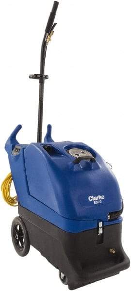 Clarke - 12" Cleaning Width, 140" Water Lift, Walk Behind Portable Carpet Extractor - 12.5 Gal Tank Capacity, 11 Gal Tank Recovery Capacity, 100 Pump psi, Has Heater - Industrial Tool & Supply