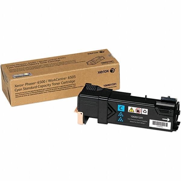Xerox - Cyan Toner Cartridge - Use with Xerox Phaser 6500, WorkCentre 6505 - Industrial Tool & Supply