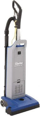 Clarke - Single Motor Upright Vacuum Cleaner - 14-1/2" Cleaning Width, 9" Amps, Ergonomic Handle - Industrial Tool & Supply