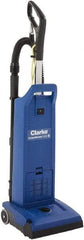 Clarke - Dual Motor Upright Vacuum Cleaner - 11-1/2" Cleaning Width, 9" Amps, Ergonomic Handle - Industrial Tool & Supply