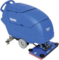 Clarke - 32" Cleaning Width, Battery Powered Floor Scrubber - 0.75 hp, 2,250 RPM, 23 Gal Tank Capacity - Industrial Tool & Supply