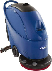 Clarke - 20" Cleaning Width, Battery Powered Floor Scrubber - 0.75 hp, 160 RPM, 10.5 Gal Tank Capacity - Industrial Tool & Supply