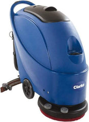 Clarke - 17" Cleaning Width, Electric Floor Scrubber - 1 hp, 150 RPM, 13.2 Gal Tank Capacity - Industrial Tool & Supply
