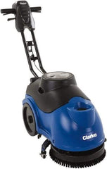 Clarke - 15" Cleaning Width, Battery Powered Floor Scrubber - 0.33 hp, 150 RPM, 3.5 Gal Tank Capacity - Industrial Tool & Supply