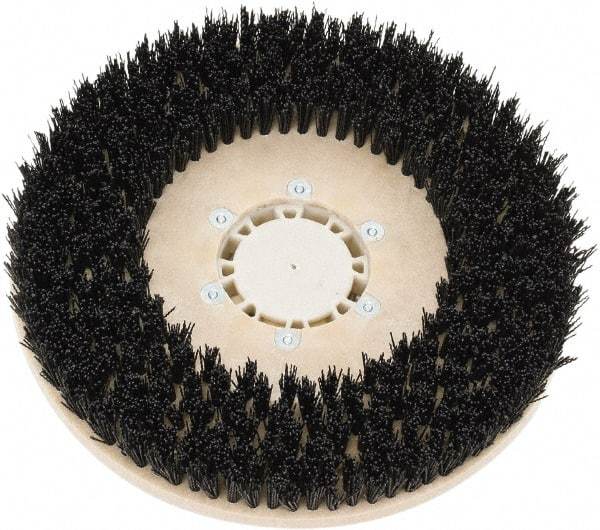 Clarke - 26" Diam Scrubbing Brush - 13" Machine, Black Pad, Polypropylene - Industrial Tool & Supply