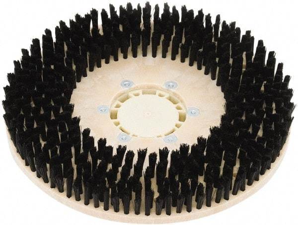 Clarke - 34" Diam Scrubbing Brush - 17" Machine, Black Pad, Nylon - Industrial Tool & Supply