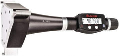 Starrett - 4" to 5", IP67, Carbide Face Electronic Inside Micrometer - 0.00005" Resolution, 0.00025" Accuracy, 4-1/2" Gage Depth - Industrial Tool & Supply