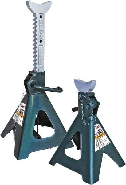 Safeguard - 12,000 Lb Capacity Jack Stand - 15-3/4 to 24-3/8" High - Industrial Tool & Supply