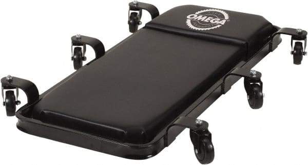 Omega Lift Equipment - 400 Lb Capacity, 6 Wheel Convertible Creeper - Alloy Steel, 40.94" Long x 3.74" Overall Height x 26" Wide - Industrial Tool & Supply
