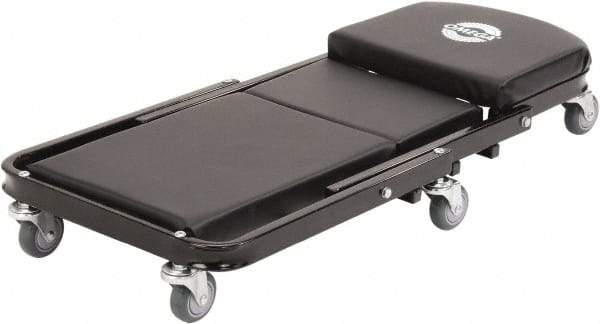 Omega Lift Equipment - 450 Lb Capacity, 6 Wheel Convertible Creeper - Alloy Steel, 41.22" Long x 6-3/4" Overall Height x 19" Wide - Industrial Tool & Supply
