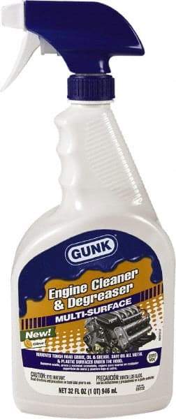 Gunk - Proprietary Formula Engine Cleaner/Degreaser - 32 oz Spray Bottle - Industrial Tool & Supply