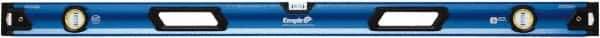 Empire Level - Magnetic 48" Long 3 Vial Box Beam Level - Metal, Blue, 1 Level & 2 Plumb Vials - Industrial Tool & Supply