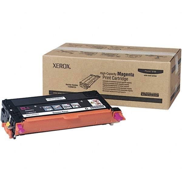 Xerox - Magenta Toner Cartridge - Use with Xerox Phaser 6180 - Industrial Tool & Supply