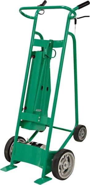 Valley Craft - 800 Lb Capacity 60" OAH Hand Truck - Dual Loop Handle, Steel, Solid Rubber Wheels - Industrial Tool & Supply