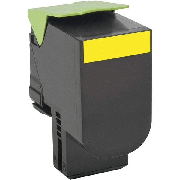 Lexmark - Yellow Toner Cartridge - Use with Lexmark CX410E, CX310N, CX510DE, CX410DE, CX510DHE, CX510DTHE, CX410DTE, CX310DN - Industrial Tool & Supply