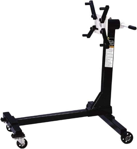 Omega Lift Equipment - 750 Lb Capacity Engine Repair Stand - 36-3/4 to 36-3/4" High, 31-1/2" Chassis Width x 31-1/2" Chassis Length - Industrial Tool & Supply