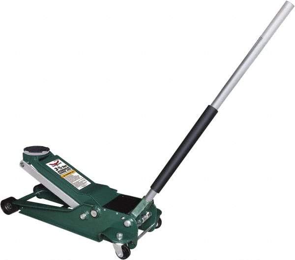 Safeguard - 3-1/2 Ton Capacity Hydraulic Jack - 3-3/4 to 21-3/4" High - Industrial Tool & Supply
