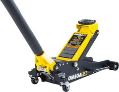 Omega Lift Equipment - 1.5 Ton Capacity Service Floor Jack - 3-1/2 to 14" High - Industrial Tool & Supply
