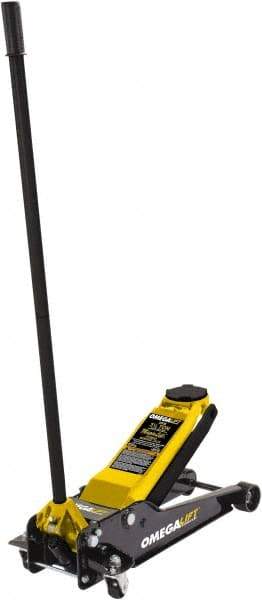 Omega Lift Equipment - 3.5 Ton Capacity Service Floor Jack - 3-3/4 to 21-5/8" High - Industrial Tool & Supply