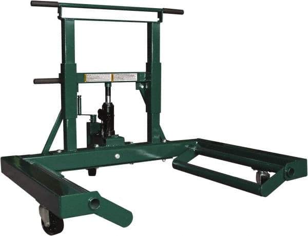 Safeguard - 3 Wheel, 1,500 Lb Capacity, Easy Roller - 23.62 to 60" Cast Iron Wheels - Industrial Tool & Supply