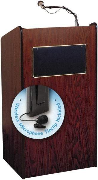 Oklahoma Sound - Wood Full Floor Lectern - 20" Deep x 25" Wide x 46" High - Industrial Tool & Supply