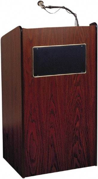Oklahoma Sound - Wood Full Floor Lectern - 20" Deep x 25" Wide x 46" High - Industrial Tool & Supply