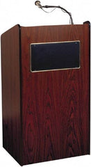 Oklahoma Sound - Wood Full Floor Lectern - 20" Deep x 25" Wide x 46" High - Industrial Tool & Supply