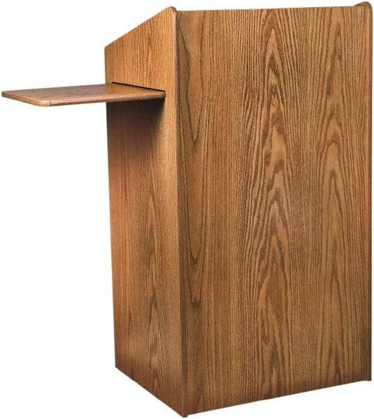 Oklahoma Sound - Wood Full Floor Lectern - 20" Deep x 25" Wide x 46" High - Industrial Tool & Supply