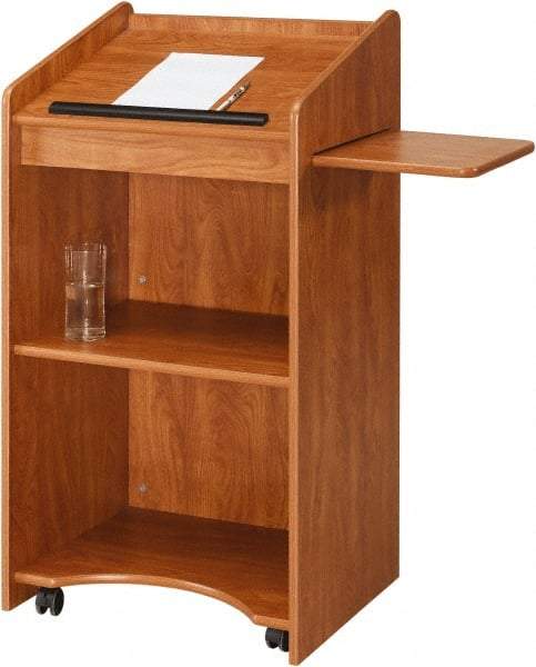 Oklahoma Sound - Wood Full Floor Lectern - 20" Deep x 25" Wide x 46" High - Industrial Tool & Supply