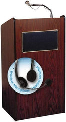 Oklahoma Sound - Wood Full Floor Lectern - 20" Deep x 25" Wide x 46" High - Industrial Tool & Supply